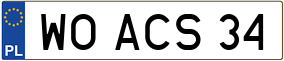 Truck License Plate